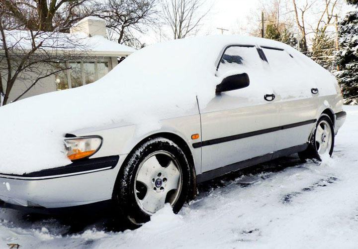 snow saab